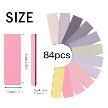 UMETDO 84PCS Magnetic Bookmarks Book Mark, 12 Colors Magnet Bookmark Clips Bulk, Cute Gifts Book Mar...