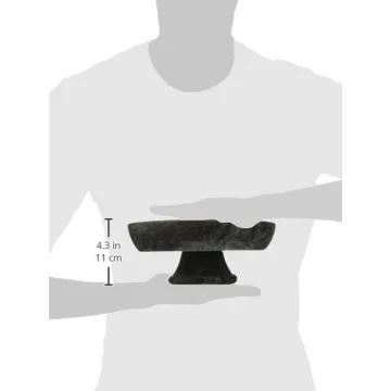 Creative Home Charcoal Marble Bowl 10" x 10" Dark Gray