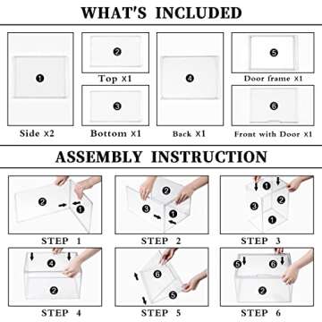 Starogegc Clear Plastic Kids Toy Storage, Stackable Organizer