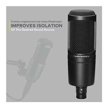 Audio-Technica AT2020 Studio Microphone Kit with XLR and Stand