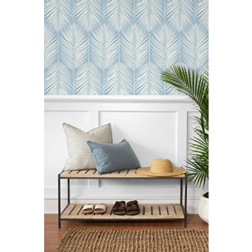 NextWall Palm Coastal Peel and Stick Wallpaper for Easy Decor