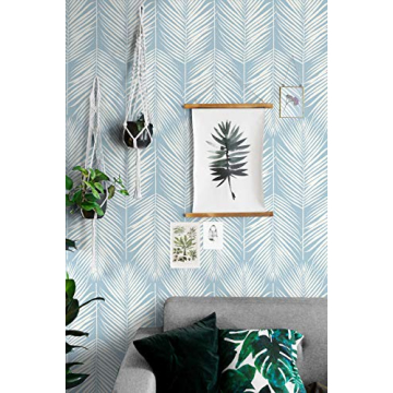 NextWall Palm Coastal Peel and Stick Wallpaper for Easy Decor