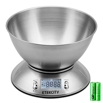 Etekcity Food Kitchen Scale with Bowl for Accurate Cooking and Baking
