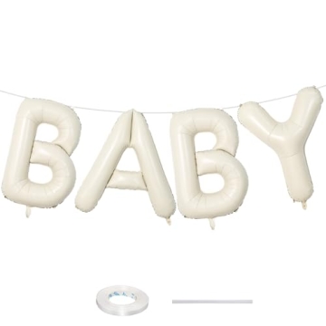 Gorgeous 40 Inch Beige BABY Balloons for Baby Showers and Celebrations