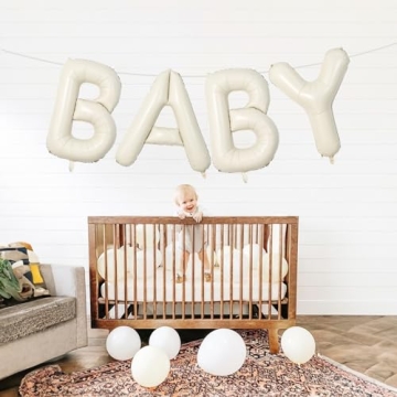 40 Inch Beige BABY Balloon for Baby Shower Events