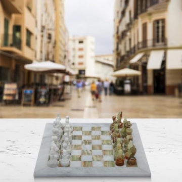 Luxury Marble Chess Set - Unique Handmade Decorative Gift