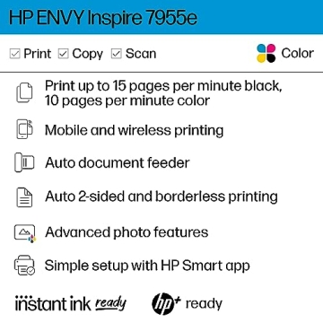 HP ENVY Inspire 7955e - Versatile Wireless Color Printer