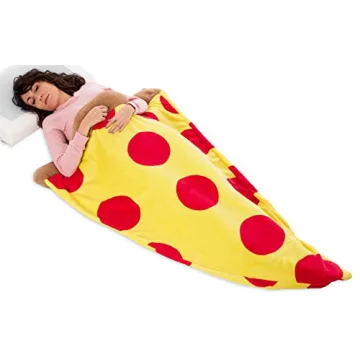 Silver Lilly Pizza Blanket - Cozy Novelty Throw for All Ages