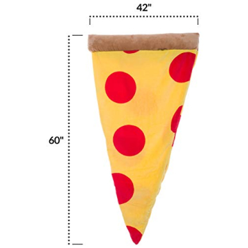 Silver Lilly Pizza Blanket - Cozy Novelty Throw for All Ages