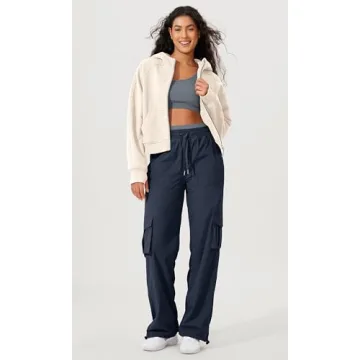 ODODOS Women's Fleece Lined Cropped Hoodies for Fall