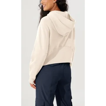 ODODOS Women's Fleece Lined Cropped Hoodies for Fall