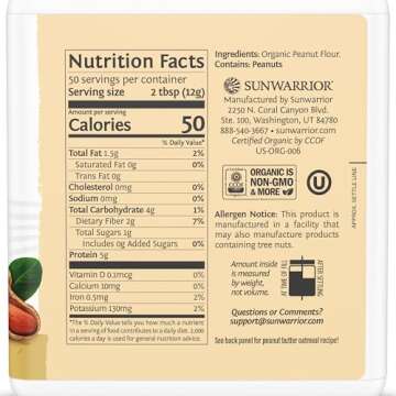 Peanut Butter Powder | All Natural Peanut Butter Powder Reduced Fat No Sugar Added Low Calories Low ...