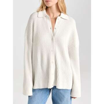 Danedvi Women's Oversized Cardigan Sweater for Chic Comfort