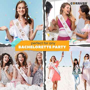 Elegant 'Bride to Be' Bachelorette Party Sash - Satin with Foil