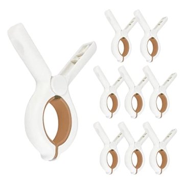TrendySupply 9 Pack Beach Towel Clips - Heavy Duty Clothespin for Travel, Cruise, Beach