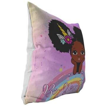 Lynn and Jade Unicorn Pillow for Girls Bedroom Decor