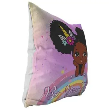 Lynn and Jade Unicorn Pillow for Girls Bedroom Decor