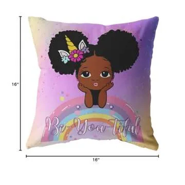 Lynn and Jade Unicorn Pillow for Girls Bedroom Decor