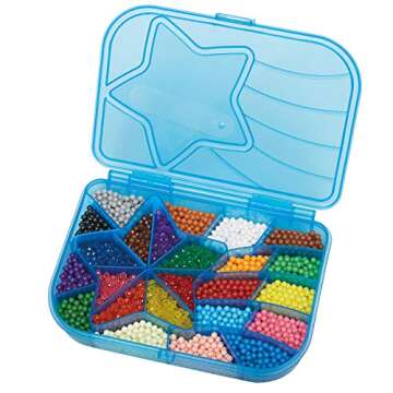 Aquabeads Mega Bead Set - Arts & Crafts Bead Refill Kit for Children Ages 4+ - Includes Over 2,400 Beads and Shooting Star Storage Case