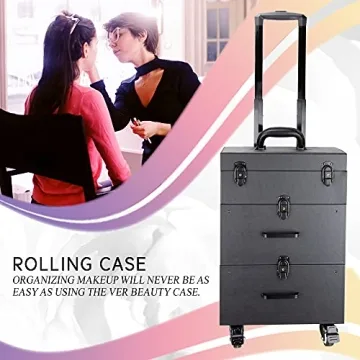 Ver Beauty Rolling Makeup Trolley for Professionals and Enthusiasts