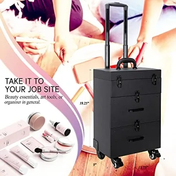 Ver Beauty Rolling Makeup Trolley for Professionals and Enthusiasts