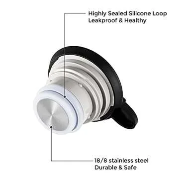 Tiken 68 Oz Thermal Coffee Carafe, Stainless Steel Insulated Vacuum Coffee Carafes For Keeping Hot, 2 Liter Beverage Dispenser (Silver)