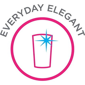 Libbey Blue Ribbon Impressions Rocks Glasses, 12.5-ounce, Set of 8