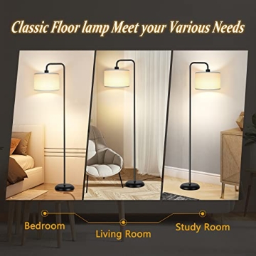 Stylish LED Floor Lamp with 3 Color Temperature Settings