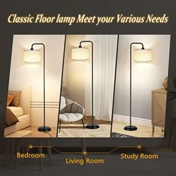 Stylish LED Floor Lamp with 3 Color Temperature Settings