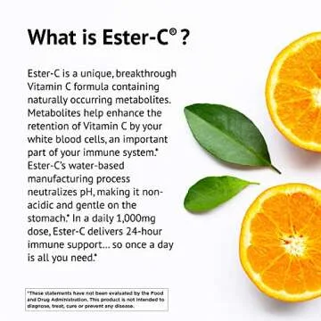 Ester-C with Citrus Bioflavonoids - Gentle on Stomach Vitamin C