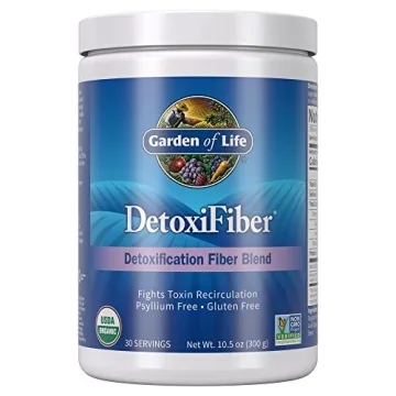 Garden of Life DetoxiFiber - Organic Fiber Powder for Herbal Cleanse & Gut Support - Non-GMO, Vegan,...
