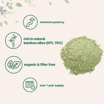 Organic Bamboo Extract Powder for Skin, Hair & Joints