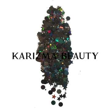 KARIZMA Backstage Black Chunky Glitter – 10g for Women