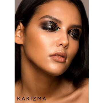KARIZMA Backstage Black Chunky Glitter – 10g for Women