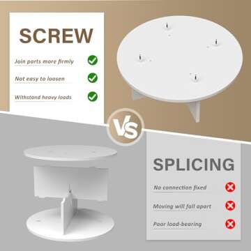 Rosedate Rotating Shoe Rack Tower, 7-Tier Spinning Shoe Rack, Free Standing 360° Revolving Shoe Organizer, Lazy Susan Shoe Rack for Entryway, Fits 28 Pairs of Shoes (7-Tier White)