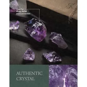 KALIFANO Rough Amethyst with Healing & Calming Effects - AAA Grade High Energy Raw Amatista with Information Card - Reiki Crystal Used for Stress Relief and Tranquility (Family Owned and Operated)