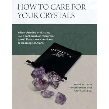 KALIFANO Rough Amethyst with Healing & Calming Effects - AAA Grade High Energy Raw Amatista with Information Card - Reiki Crystal Used for Stress Relief and Tranquility (Family Owned and Operated)