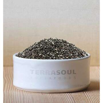 Terrasoul Superfoods Organic Black Chia Seeds, 2.5 Pounds, Nutrient-Packed Superfood for Energy, Puddings, Smoothies, and Baking