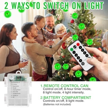 KAMHUPHEN Christmas LED String Lights - Remote Control