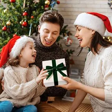 Chuangdi 1 Inch, 60 Yard Christmas Green Velvet Ribbon Wide Vintage Velvet Ribbons for Christmas Tree Ornaments Flower Bouquets Wedding Wreath Bow Making DIY Craft Choker