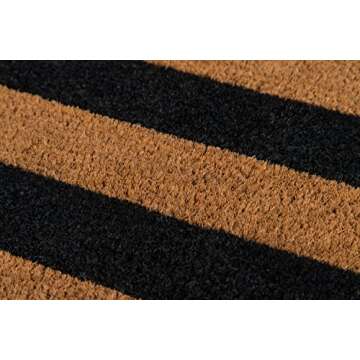 Erin Gates Park Stripe Coir Doormat for Every Home