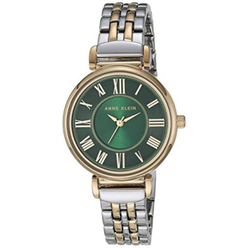 Anne Klein Women's Elegant Green Dial Gold-Tone Bracelet Watch