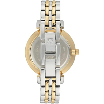 Anne Klein Women's Green Dial Gold-Tone Bracelet Watch