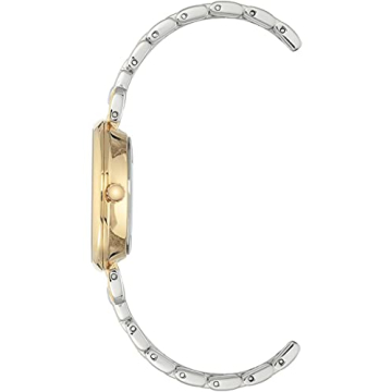 Anne Klein Women's Green Dial Gold-Tone Bracelet Watch
