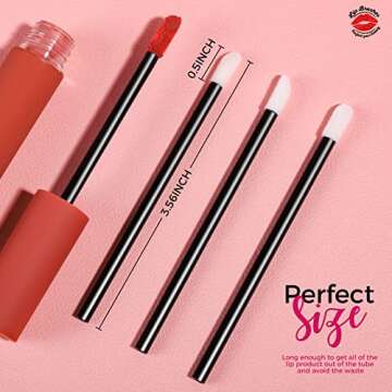 Teenitor 600 Pcs Disposable Lip wands Lip Applicators Disposable, Lipstick Testers Wands Lint Free A...