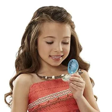 Enchanting Disney Princess Moana Necklace Light Up Heart