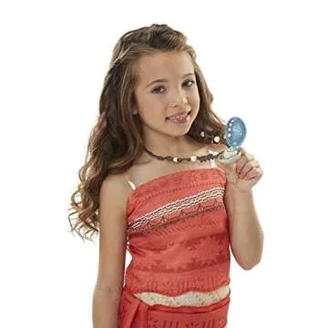 Enchanting Disney Princess Moana Necklace Light Up Heart