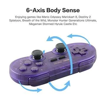 8Bitdo SN30 Pro Switch Wireless Bluetooth Game Controller Gamepad (Hall Effect Joystick Update) for ...