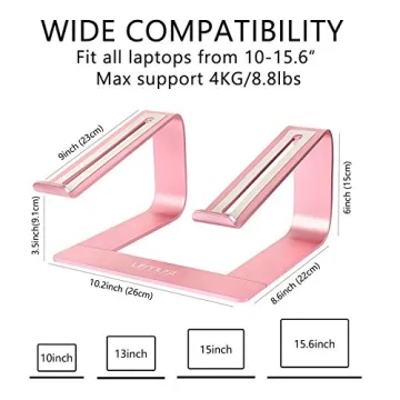 Urmust Laptop Stand for Desk Compatible with All Laptops