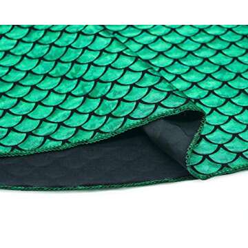 HenzWorld Little Girls Mermaid Costume Princess Dress Up Birthday Party Gift Cosplay Halloween Outfit Green Fish Scale Sleeveless Purple 5t Kids Age 5-6 Years